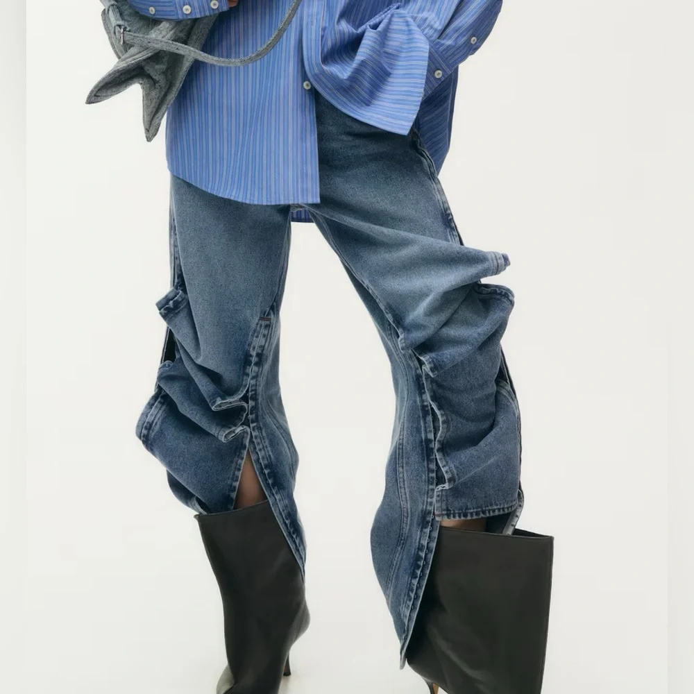 Hm Glenn martens wide side slit jeans NO OFFERS - Picture 4 of 8